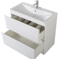  BelBagno Тумба под умывальник Albano-1000-2C-PIA-BL (белый глянец) - Превью изображения №5 — Интернет-магазин Time-Shop