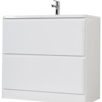  BelBagno Тумба под умывальник Albano-1000-2C-PIA-BL (белый глянец) - Превью изображения №2 — Интернет-магазин Time-Shop