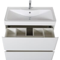  BelBagno Тумба под умывальник Albano-1000-2C-PIA-BL (белый глянец) - Превью изображения №4 — Интернет-магазин Time-Shop