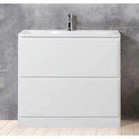  BelBagno Тумба под умывальник Albano-1000-2C-PIA-BL (белый глянец) - Превью изображения №6 — Интернет-магазин Time-Shop