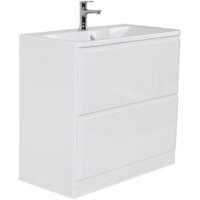  BelBagno Тумба под умывальник Albano-1000-2C-PIA-BL (белый глянец) - Превью изображения №3 — Интернет-магазин Time-Shop