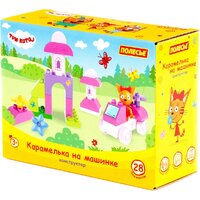 Полесье Макси. Три кота. Карамелька на машинке 31277 (28эл)