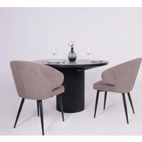 Стул с подлокотниками Мамадома Rob (b05 Latte Lux/черный) - Превью изображения №4 — Интернет-магазин Time-Shop