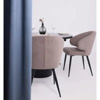 Стул с подлокотниками Мамадома Rob (b05 Latte Lux/черный) - Превью изображения №3 — Интернет-магазин Time-Shop