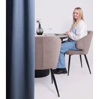 Стул с подлокотниками Мамадома Rob (b05 Latte Lux/черный) - Превью изображения №2 — Интернет-магазин Time-Shop