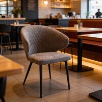 Стул с подлокотниками Мамадома Rob (b05 Latte Lux/черный) - Превью изображения №14 — Интернет-магазин Time-Shop