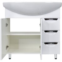  Doratiz Тумба Афина 80 под умывальник Балтика 80 (белый) - Превью изображения №3 — Интернет-магазин Time-Shop