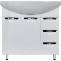  Doratiz Тумба Афина 80 под умывальник Балтика 80 (белый) - Превью изображения №2 — Интернет-магазин Time-Shop