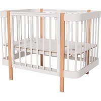 Кроватка-трансформер Incanto Mimi-ЮГ с автоспинкой и маятником KR-0182/1 (белый/бук) - Превью изображения №10 — Интернет-магазин Time-Shop
