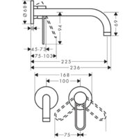 Смеситель Axor Uno 38122000 - Превью изображения №2 — Интернет-магазин Time-Shop