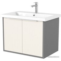 Дабер Тумба под умывальник 018 Cersanit Como 70 Т18.7С.0.19Б (бежевый/серый/ручка белая)