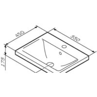 Умывальник AM.PM X-Joy M85AWCC0552WG - Превью изображения №5 — Интернет-магазин Time-Shop