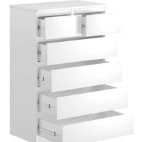 Комод Mio Tesoro Мальта 6 ящиков 80x121 2.05.02.100.1 (белый) - Превью изображения №3 — Интернет-магазин Time-Shop