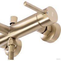 Смеситель Rea Lungo Matt Gold B8010 (белый) - Превью изображения №6 — Интернет-магазин Time-Shop