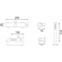 Смеситель Rea Lungo Matt Gold B8010 (белый) - Превью изображения №8 — Интернет-магазин Time-Shop