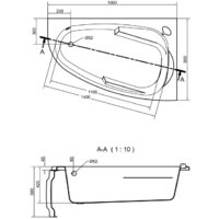 Ванна Cersanit Joanna 150x95 R (с экраном и каркасом) - Превью изображения №7 — Интернет-магазин Time-Shop