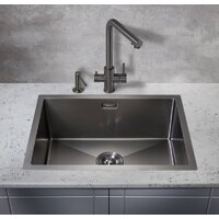 Кухонная мойка Milacio Denia 58 Steel MC.77459 (вороненая сталь) - Превью изображения №5 — Интернет-магазин Time-Shop