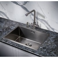 Кухонная мойка Milacio Denia 58 Steel MC.77459 (вороненая сталь) - Превью изображения №4 — Интернет-магазин Time-Shop