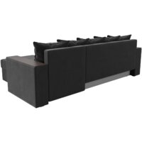 Угловой диван Лига диванов Дубай лайт правый 114152 (велюр серый) - Превью изображения №5 — Интернет-магазин Time-Shop