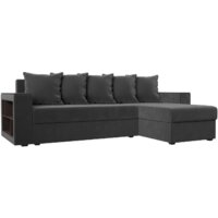 Лига диванов Дубай лайт правый 114152 (велюр серый)