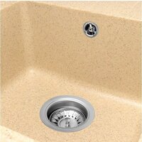 Кухонная мойка Saniteco Rosa (песок) - Превью изображения №9 — Интернет-магазин Time-Shop
