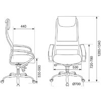 Офисное кресло Бюрократ CH-609SL (черный) - Превью изображения №9 — Интернет-магазин Time-Shop