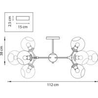 Люстра средней высоты Lightstar Beta 785087 - Превью изображения №5 — Интернет-магазин Time-Shop