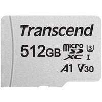 Карта памяти Transcend microSDXC 300S 512GB (с адаптером) - Превью изображения №2 — Интернет-магазин Time-Shop
