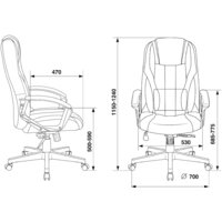 Игровое (геймерское) кресло Zombie 9 (черный/серый) - Превью изображения №9 — Интернет-магазин Time-Shop