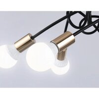 Люстра средней высоты Ambrella light Traditional TR80419/5 BK/GD (черный/золото) - Превью изображения №5 — Интернет-магазин Time-Shop