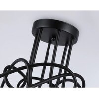 Люстра средней высоты Ambrella light Traditional TR80419/5 BK/GD (черный/золото) - Превью изображения №4 — Интернет-магазин Time-Shop