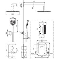 Душевая система  Deante Box Steel BXYZFEBT - Превью изображения №23 — Интернет-магазин Time-Shop