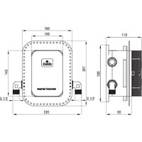 Душевая система  Deante Box Steel BXYZFEBT - Превью изображения №19 — Интернет-магазин Time-Shop