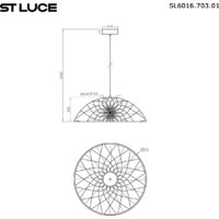 Подвесная люстра ST Luce SL6016.603.01 - Превью изображения №9 — Интернет-магазин Time-Shop