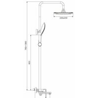 Душевая система  Gappo G2448 - Превью изображения №14 — Интернет-магазин Time-Shop
