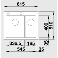 Кухонная мойка Blanco Pleon 6 Split (кофе) [521698] - Превью изображения №2 — Интернет-магазин Time-Shop