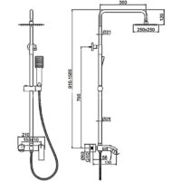 Душевая система  Wisent W72417B - Превью изображения №7 — Интернет-магазин Time-Shop