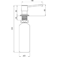 Дозатор для моющего средства Deante ZZZ B00D (черный) - Превью изображения №2 — Интернет-магазин Time-Shop