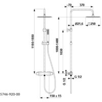 Душевая система  Armatura Logon Premium 5746-920-81 - Превью изображения №6 — Интернет-магазин Time-Shop
