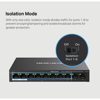 Неуправляемый коммутатор Mercusys MS110P - Превью изображения №7 — Интернет-магазин Time-Shop