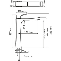 Смеситель Wasserkraft Aller 1063H - Превью изображения №3 — Интернет-магазин Time-Shop
