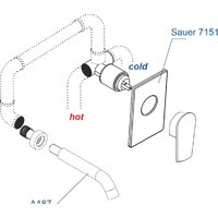 Комплект смесителей Wasserkraft A71573 - Превью изображения №2 — Интернет-магазин Time-Shop