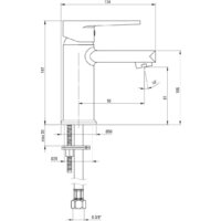 Смеситель Deante Tubo BUT 020M - Превью изображения №3 — Интернет-магазин Time-Shop