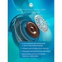 Наушники IO by Red Square Graphite 2 (бирюзовый/розовый) - Превью изображения №6 — Интернет-магазин Time-Shop