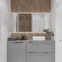 Умывальник Lauter 21674A + клапан 21190W + сифон 21635W (белый матовый) - Превью изображения №9 — Интернет-магазин Time-Shop