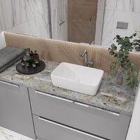 Умывальник Lauter 21674A + клапан 21190W + сифон 21635W (белый матовый) - Превью изображения №11 — Интернет-магазин Time-Shop