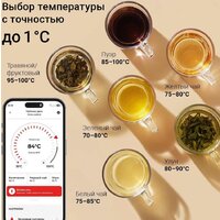 Электрический чайник Redmond (Редмонд) KG259S (черный/тонировка) - Превью изображения №4 — Интернет-магазин Time-Shop