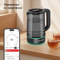 Электрический чайник Redmond (Редмонд) KG259S (черный/тонировка) - Превью изображения №2 — Интернет-магазин Time-Shop