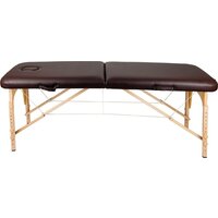 Массажный стол Atlas Sport складной 2-с деревянный 60 см (коричневый) - Превью изображения №2 — Интернет-магазин Time-Shop