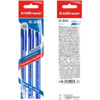 Набор гелевых ручек Erich Krause R-301 Original Gel Stick синий 42723 (3 шт) - Превью изображения №3 — Интернет-магазин Time-Shop